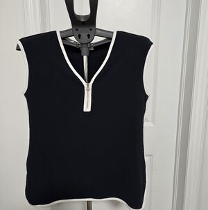 Carmen Marc Valvo Tank with White Trim